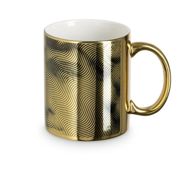Tasse mit edlem Goldlook